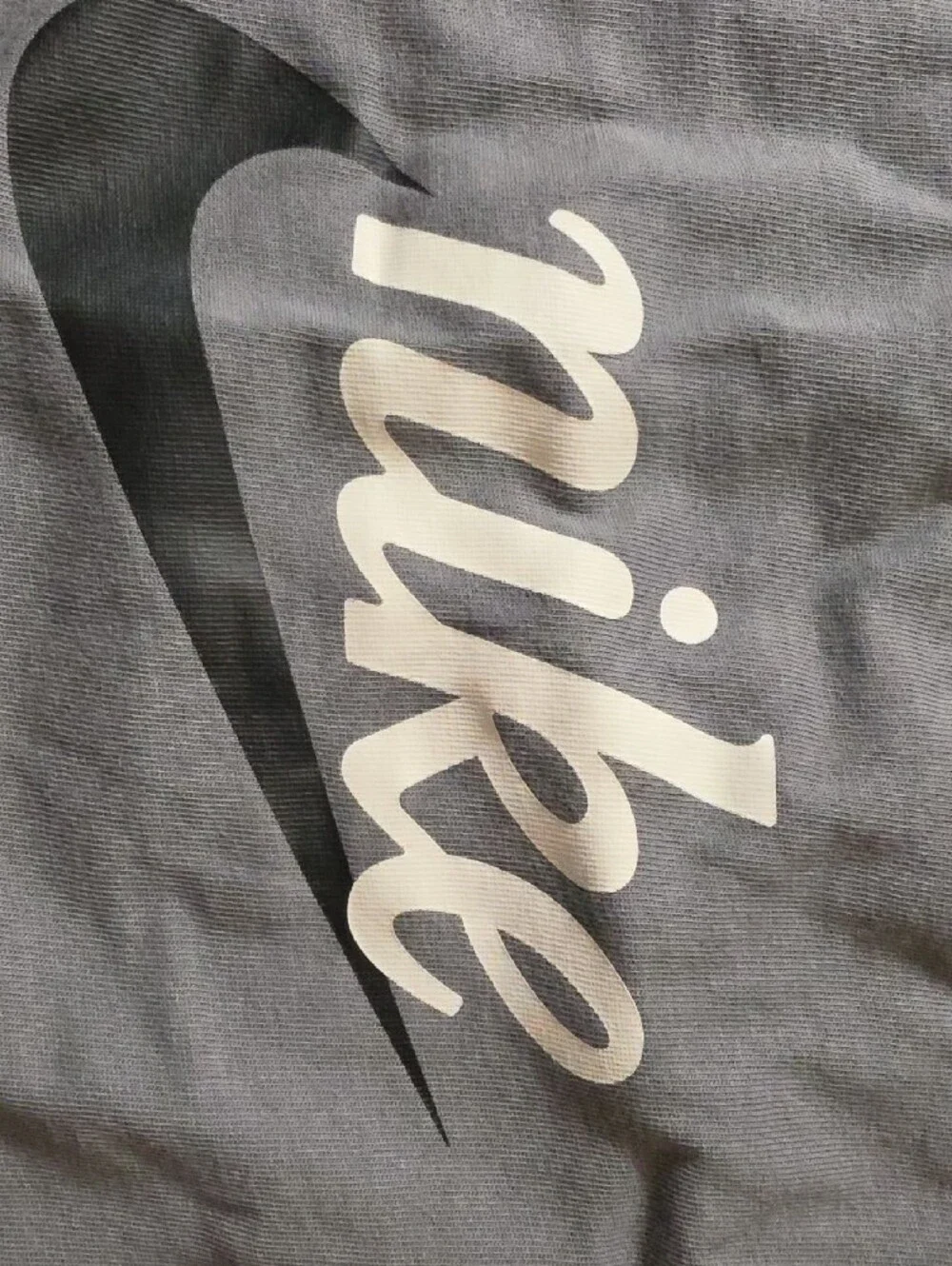 Nike Kids Colorblock Sweatshirt Crop Top - Black & Gray